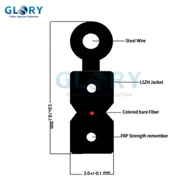 Cabo de fibra de 1000 pés